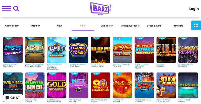 Barz casino website