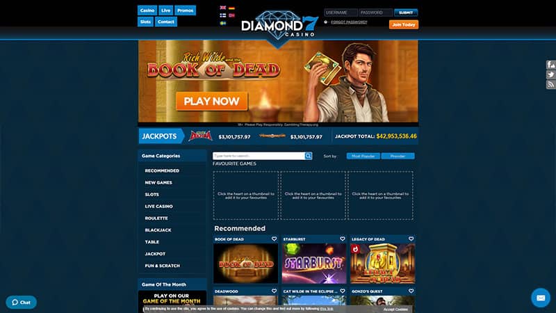 Diamond 7 Casino site