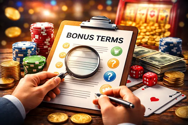 Wagering conditions chart