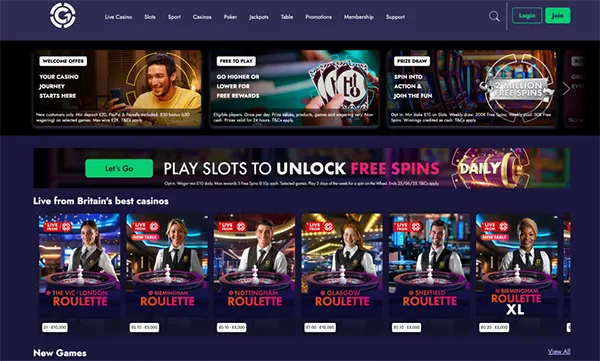 Grosvenor live casino